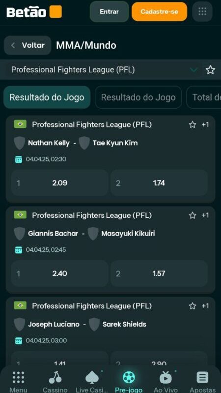 Betão BET Casa de Apostas de MMA no Brasil