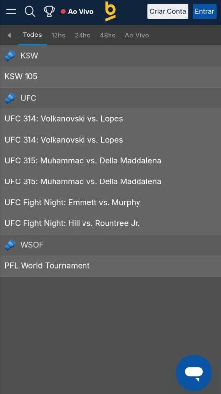 Betnacional Casa de Apostas de MMA no Brasil