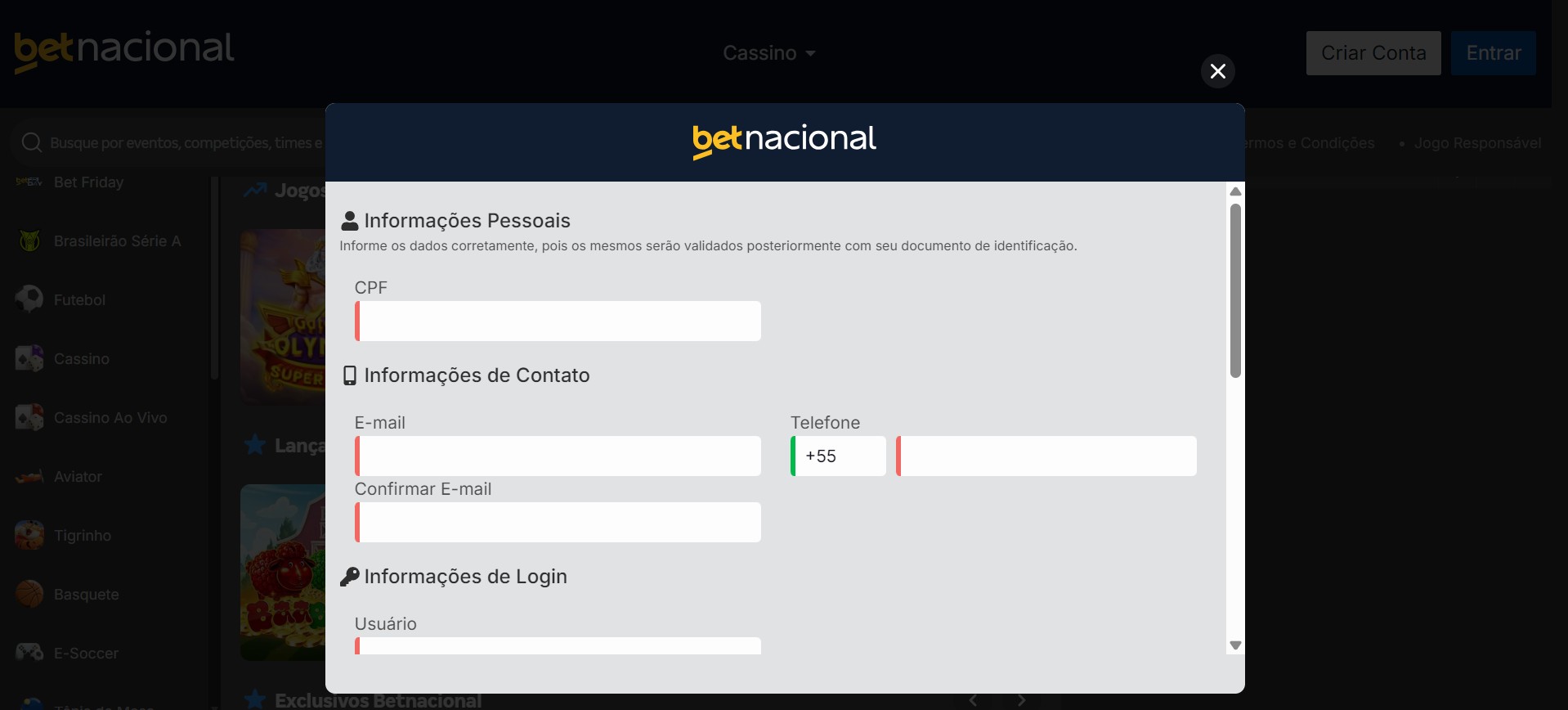 betnacional Brazil Apostas Esportivas Cadastro pc
