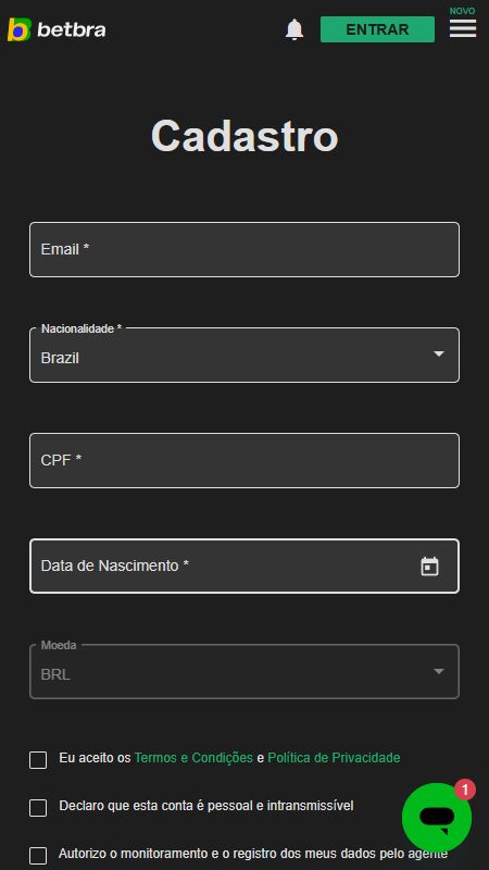 Cadastro na Bet Bra Cadastro por e-mail