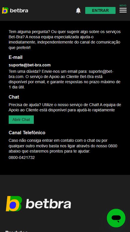 Bet Bra Central de ajuda