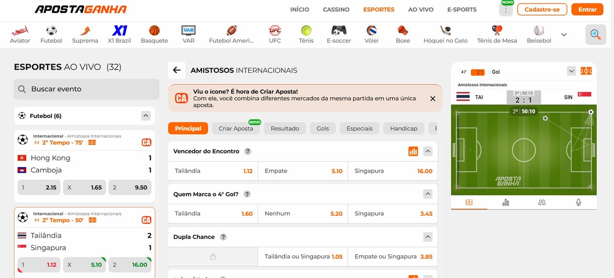 Apostas Ao Vivo Aposta Ganha Brazil pc