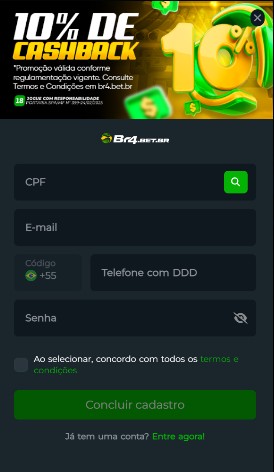 BR4BET Brazil Cadastro