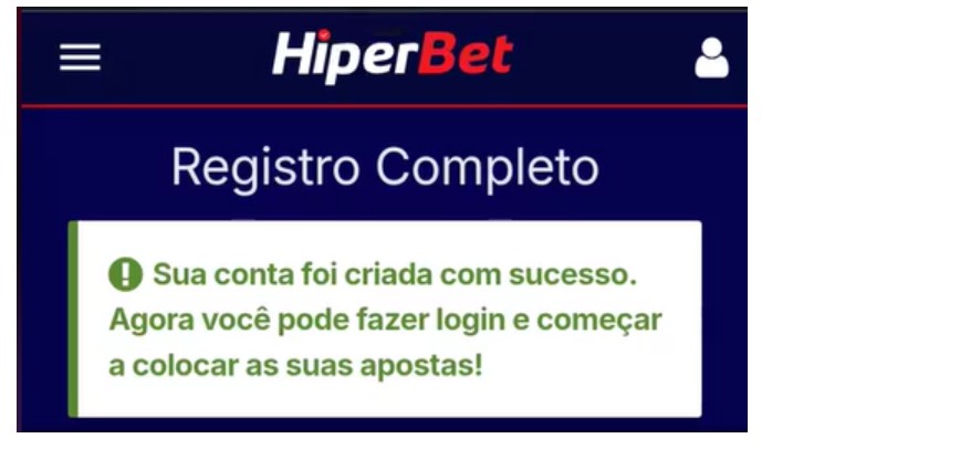 Hiperbet Brazil Apostas Esportivas Registro Passo 3