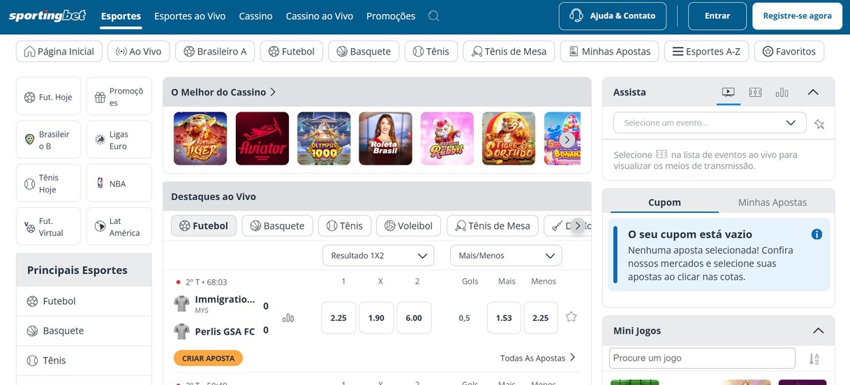 Sportingbet Brazil Apostas Esportivas Pagina Inicial pc