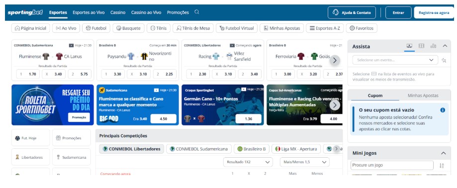 Sportingbet Brazil Apostas Esportivas Registro Passo 1