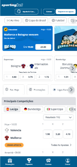 Sportingbet Brasil móvel