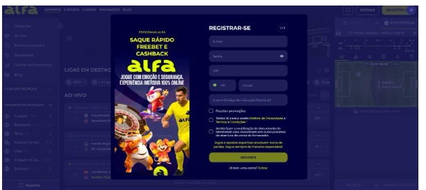 Alfa Esportes Brazil Cadastrarse Paso2