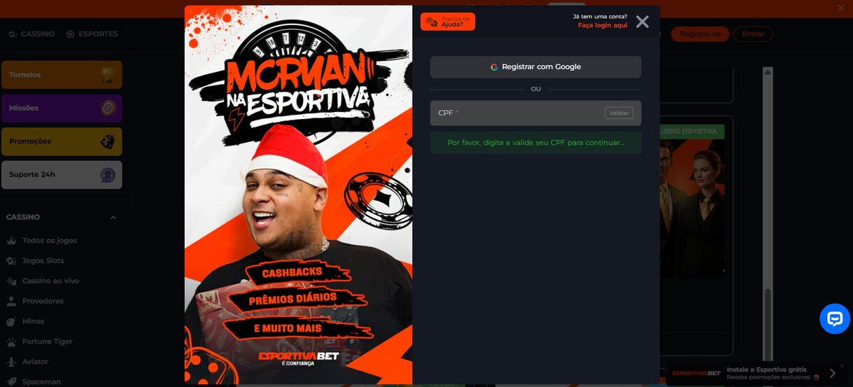 Esportivabet Registre-se Brazil Apostas Esportivas pc