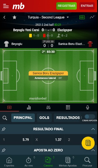 Meridianbet Esportes Apostas ao Vivo Brazil