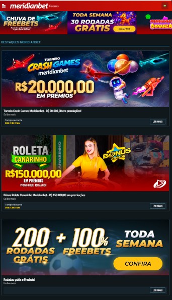 Meridianbet Esportes Promoçoes Brazil